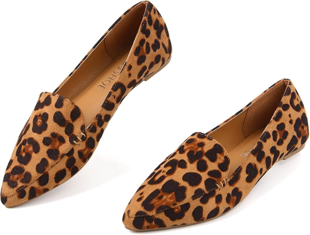 MUSSHOE Loafers for Women Comfortable Pointed Toe Women's Loafers & Slip-ons Women's Flats | Amazon (US)