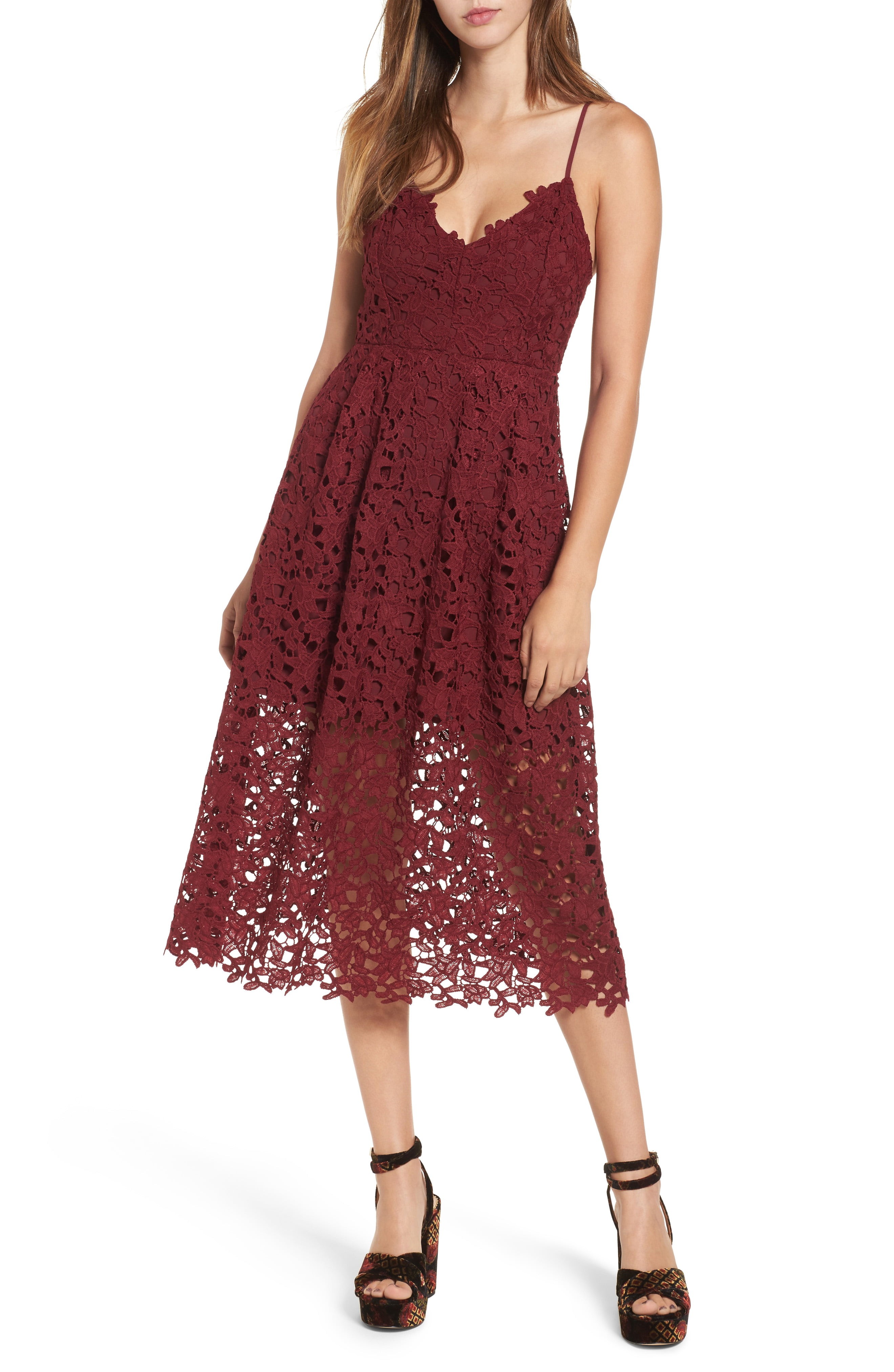 Lace Midi Dress | Nordstrom