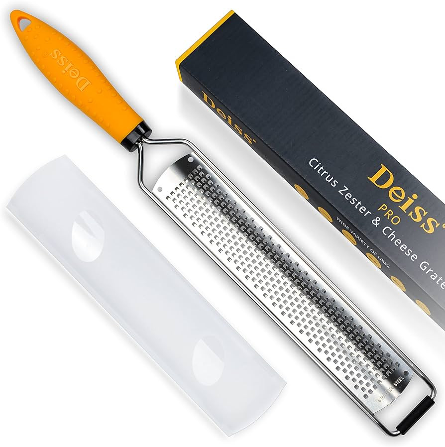 Deiss PRO Lemon Zester & Heavy Duty Cheese Grater & Vegetable Grater — Parmesan Cheese Lemon, G... | Amazon (US)