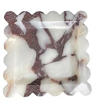 SAIDKOCC Vintage Natural Marble Tray Small Ornaments Wave Tray Handmade Storage Dish for Counter,... | Amazon (US)