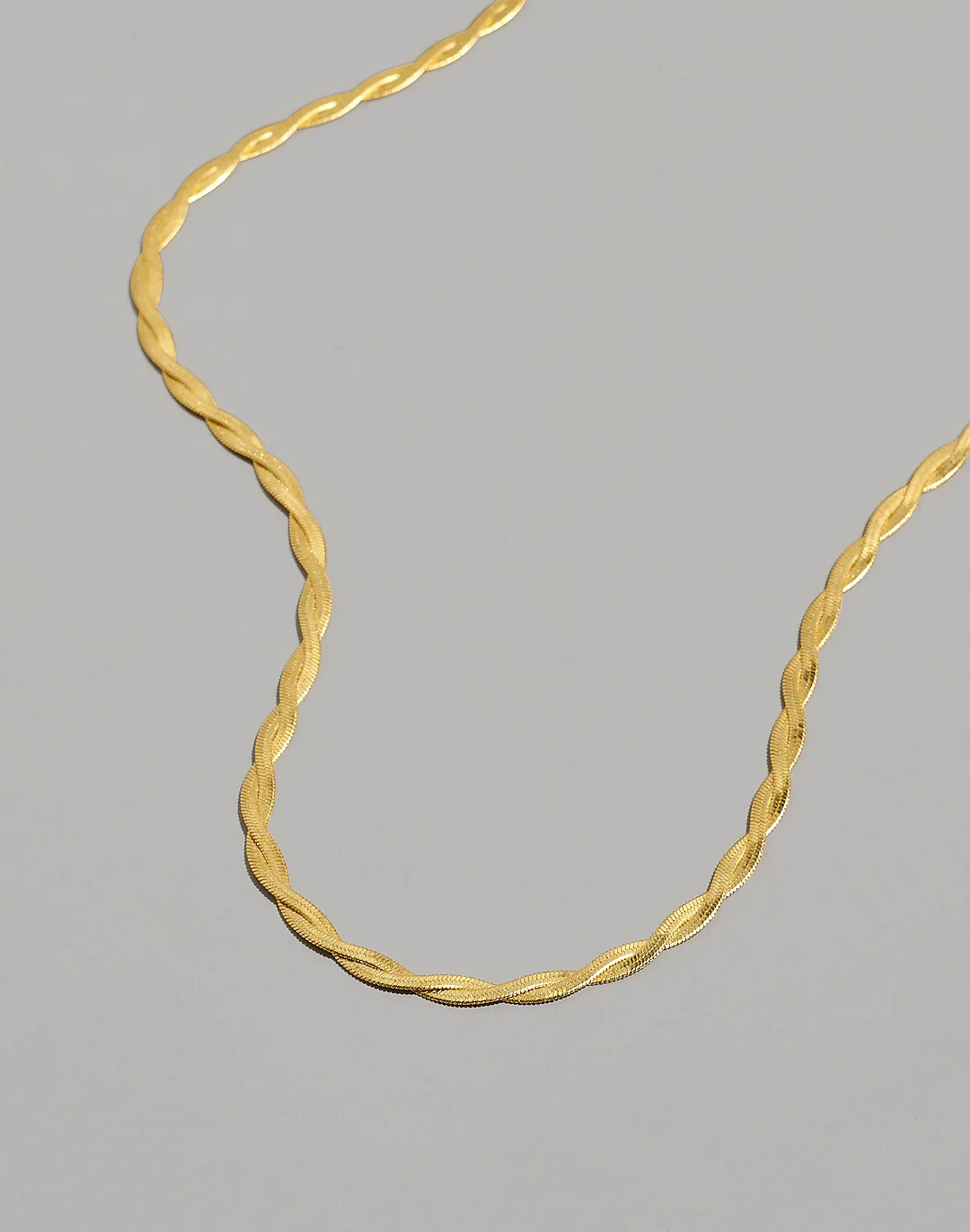 Braided Herringbone Chain Necklace | Madewell