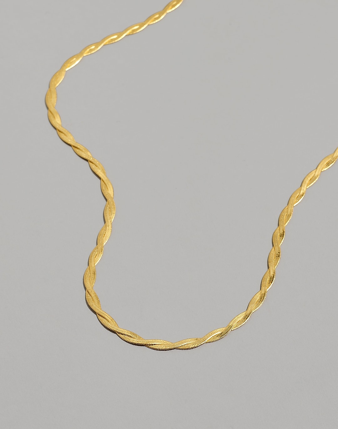 Braided Herringbone Chain Necklace | Madewell