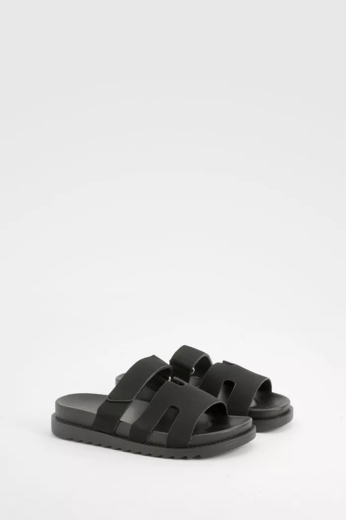 Cut Out Detail Sliders | Boohoo.com (UK & IE)