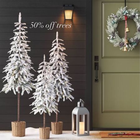 50% off these flocked balsam fir trees in a basket! Love these for a front porch or inside. 3 sizes available.

#LTKfindsunder50 #LTKhome #LTKSeasonal
