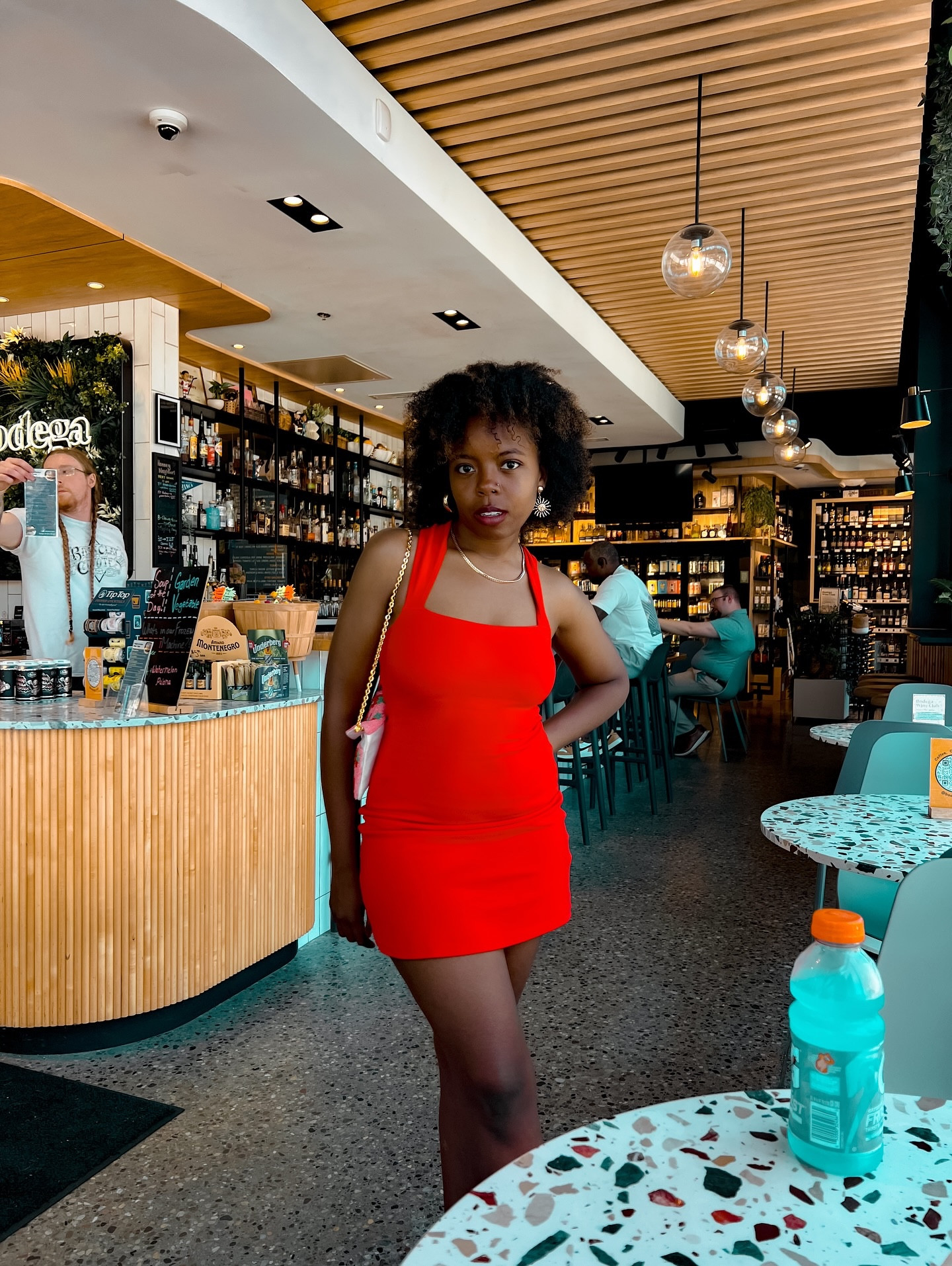 Wanna go to the bodega? 

Love my strawberry beaded bag from @ameiachrisaccessories 💕🍓it’s perfect with my little red dress! 
•
•
•
•
•
•
•
•
•
•
#littlereddress #summerfashion #summerdress #style #ameiachrisaccessories #beadedbags #beadedbag #detroitstyle #fashiongram #fashionist