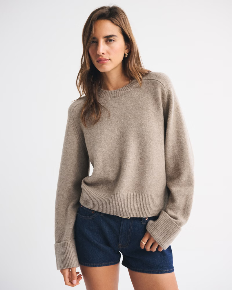 The A&F Madeline Crew Sweater | Abercrombie & Fitch (US)