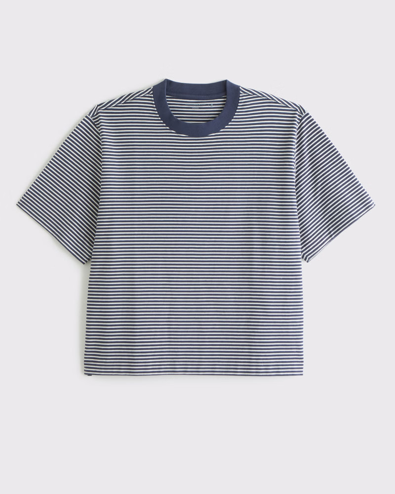 Premium Heavyweight Cropped Tee | Abercrombie & Fitch (US)