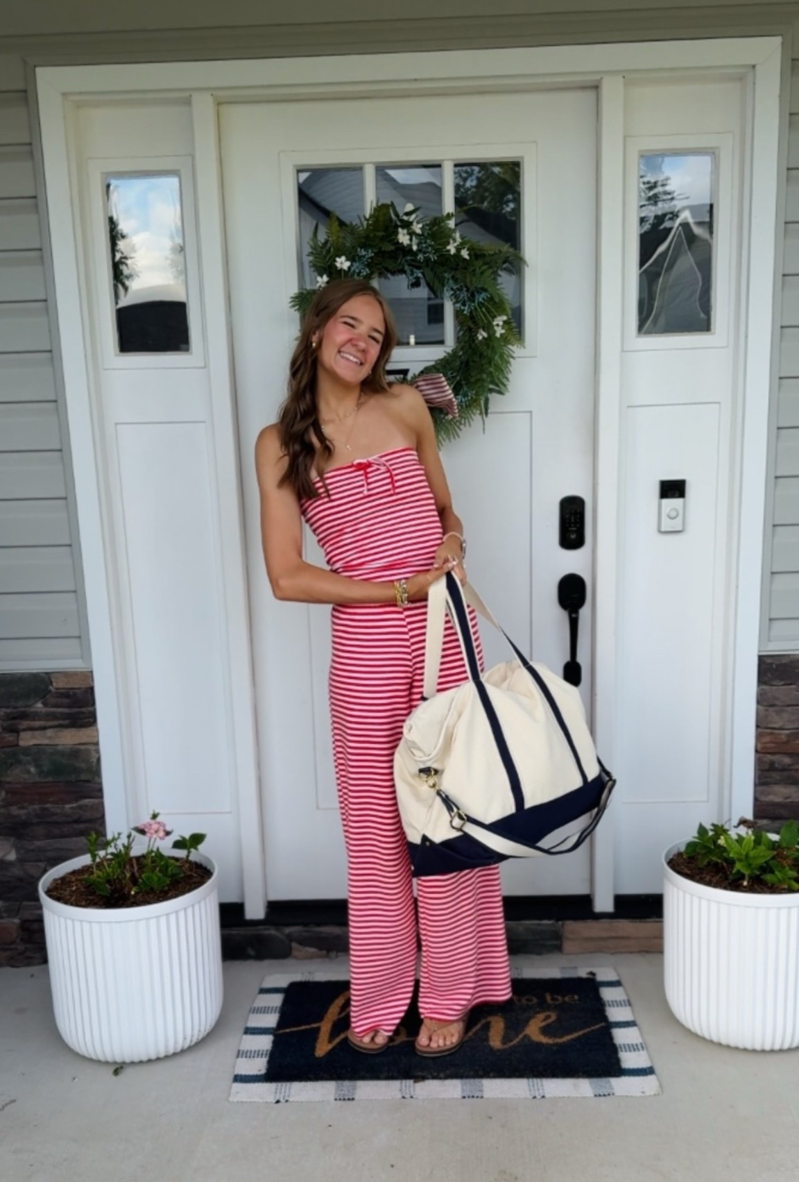 Cutest Walmart set and tote. My daughter is wearing a size small in the set and fits true to size. She has the large boat tote! Sandals are Walmart too (head to toe)!

#LTKKids #LTKTravel #LTKootd