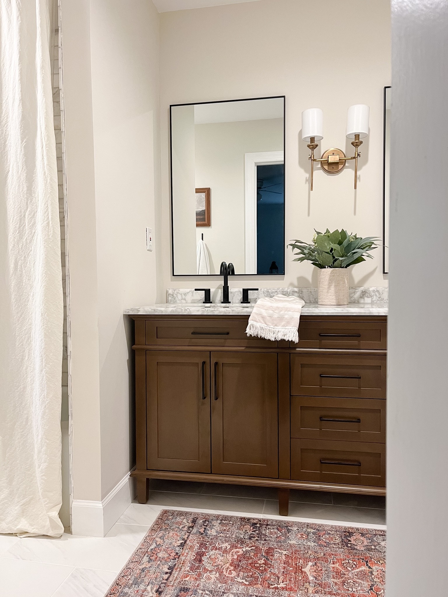 Bathroom Remodel - Bathroom Vanity - Master Bathroom - Gold Lighting - Target Home 

#LTKunder100 #LTKunder50 #LTKhome