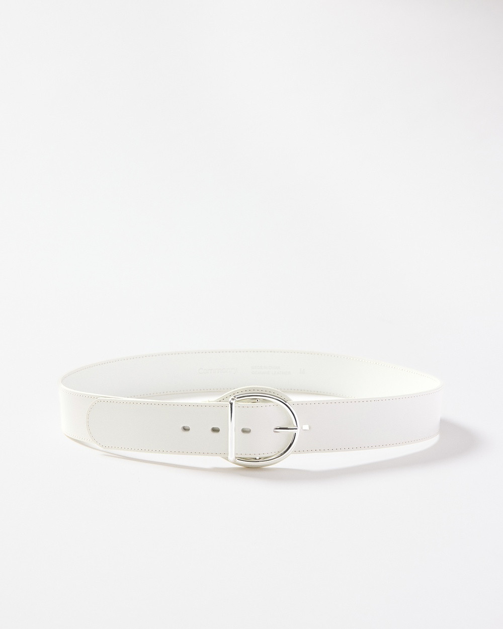 Commonry - The Niki Leather Belt - Belts (White) The Niki Leather Belt | THE ICONIC (AU & NZ)