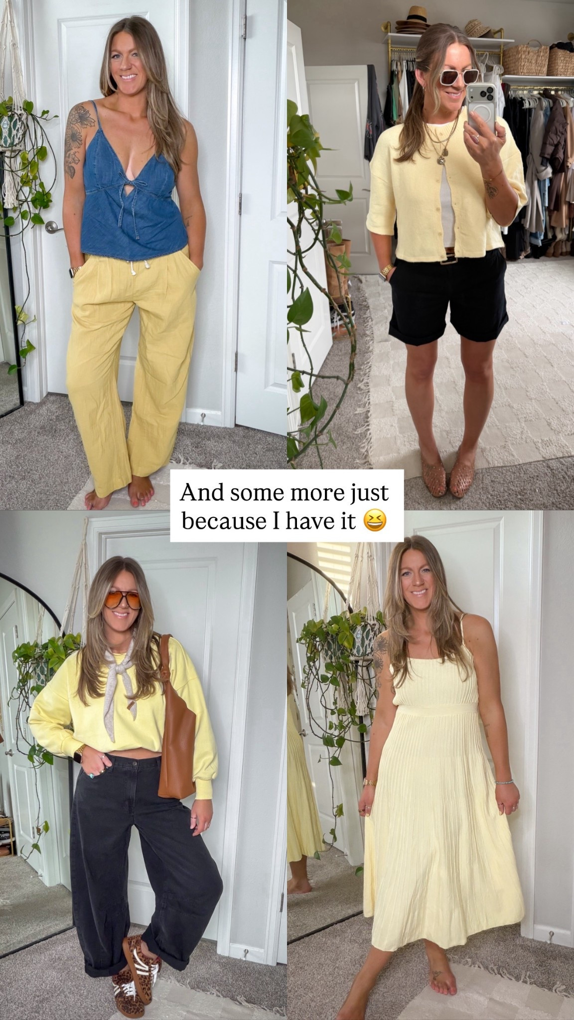 More butter yellow 💛
Large denim top (need medium) medium tall pants, large cardigan, 30 shorts, XL sweatshirt, 30 tall jeans, US10 dress, need to size down 

#LTKOver40 #LTKTall