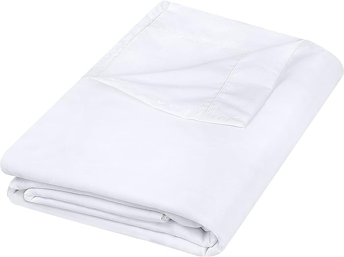 Utopia Bedding Flat Sheet - 1 Pack (Queen, White) - Soft Brushed Microfiber Fabric - Shrinkage & ... | Amazon (US)