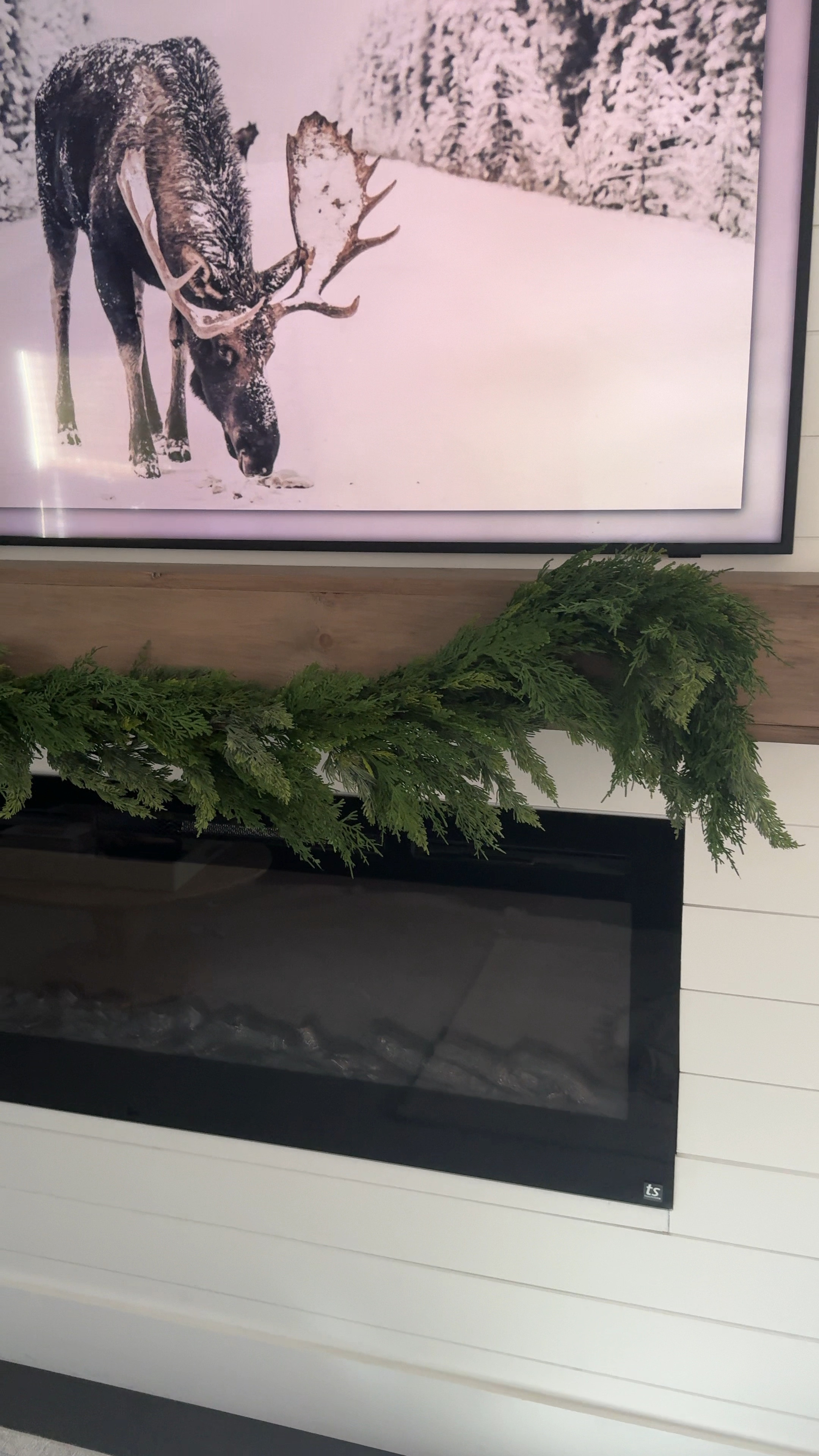 Purple rose home holiday garland collection. 72” mixed pine layered with 65” blue cedar 🫶🏼🎄

#LTKHoliday #LTKhome #LTKSeasonal