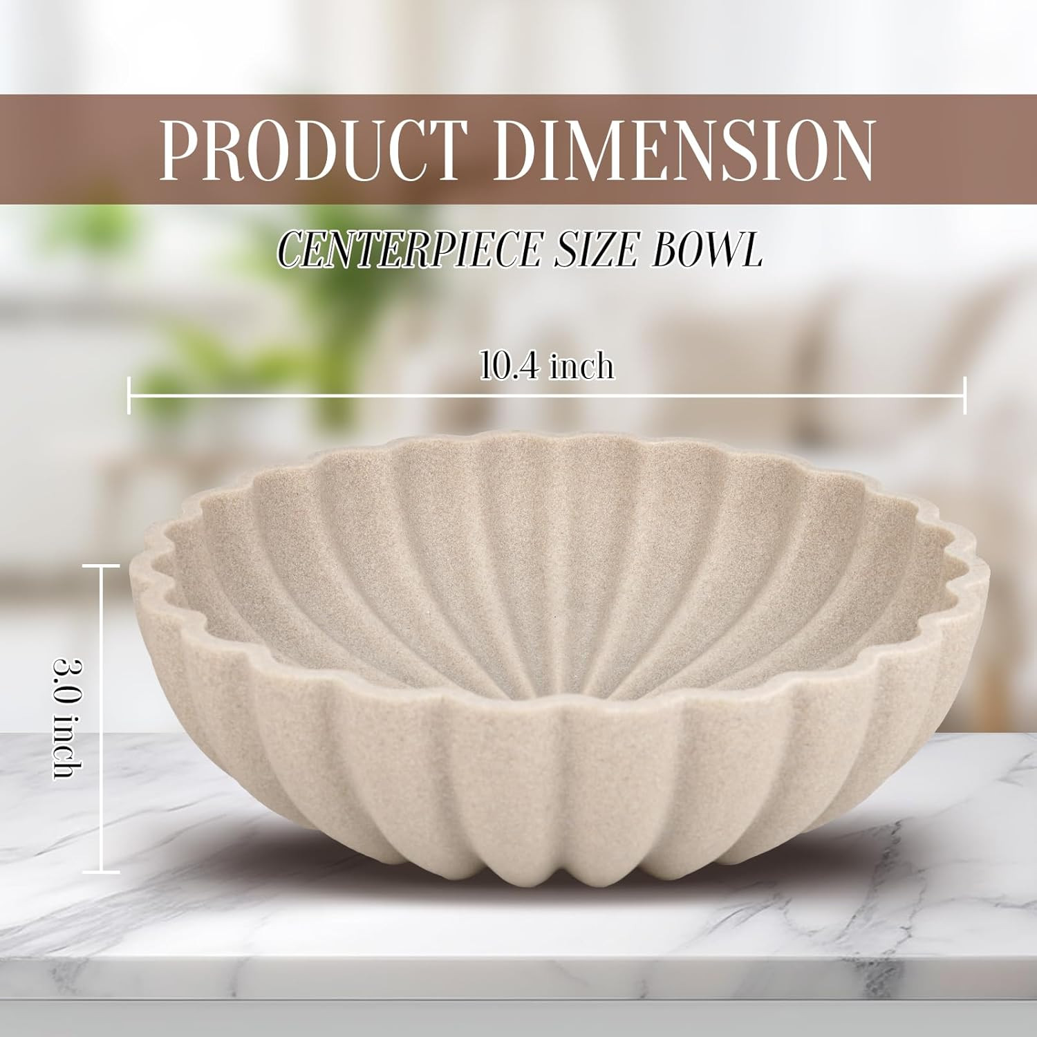 L'ARL GMVOI Large Decorative Bowl - Modern Handicraft Bowls for Home Decor - Fruit Bowl for Kitch... | Amazon (US)