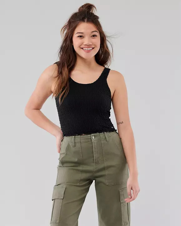 Smocked Tank | Hollister (US)