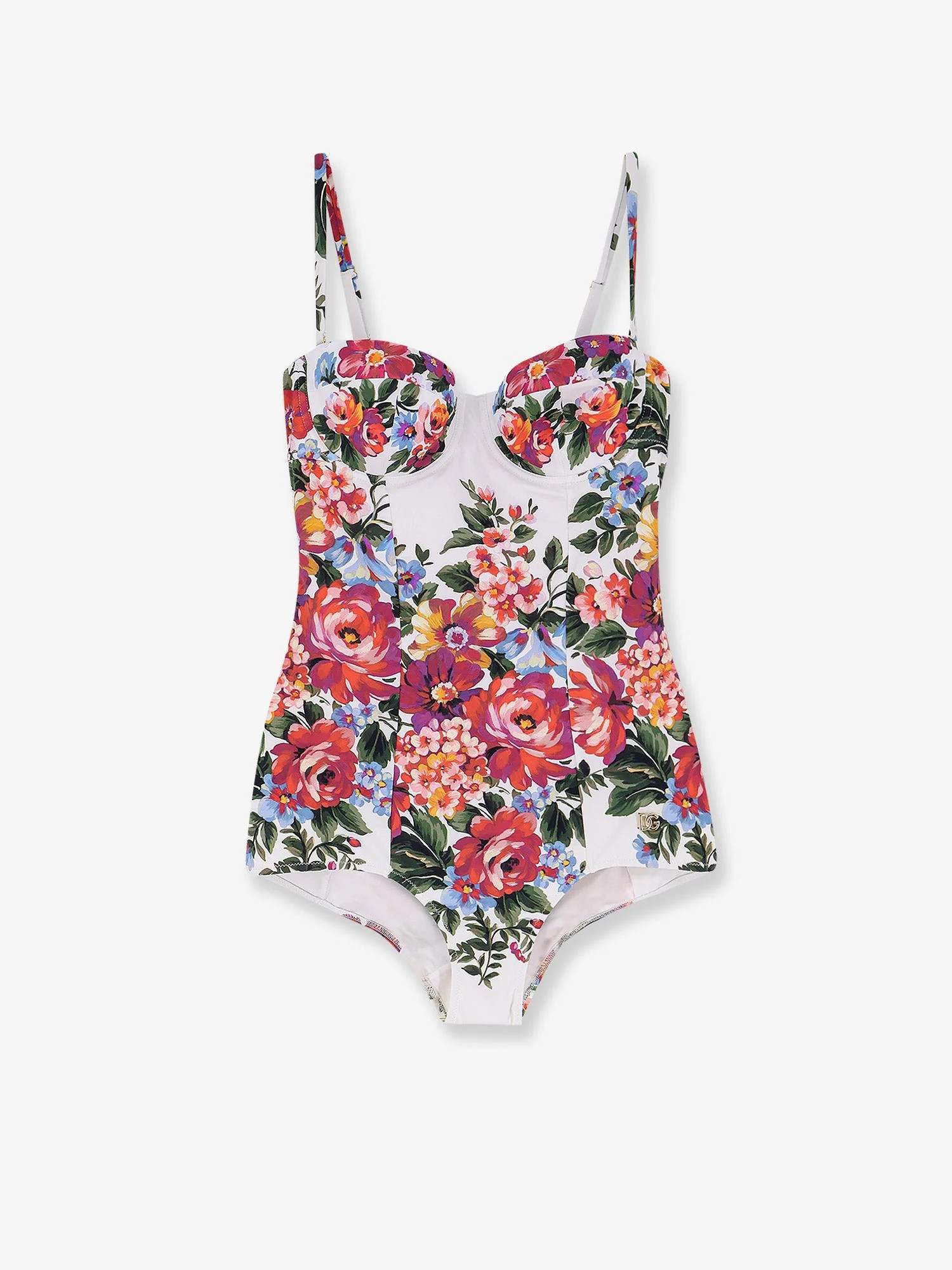 Dolce & Gabbana Floral Jacquard One-Piece Swimsuit — Multicolor | Italist Inc.