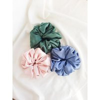 xl Satin Scrunchies, Extra Large Hair Scrunchies, Giant Jumbo Scrunchies For Women, Satin | Etsy (US)