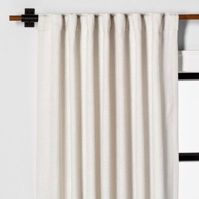 Curtain Panel Solid Sour Cream - Hearth & Hand™ with Magnolia | Target