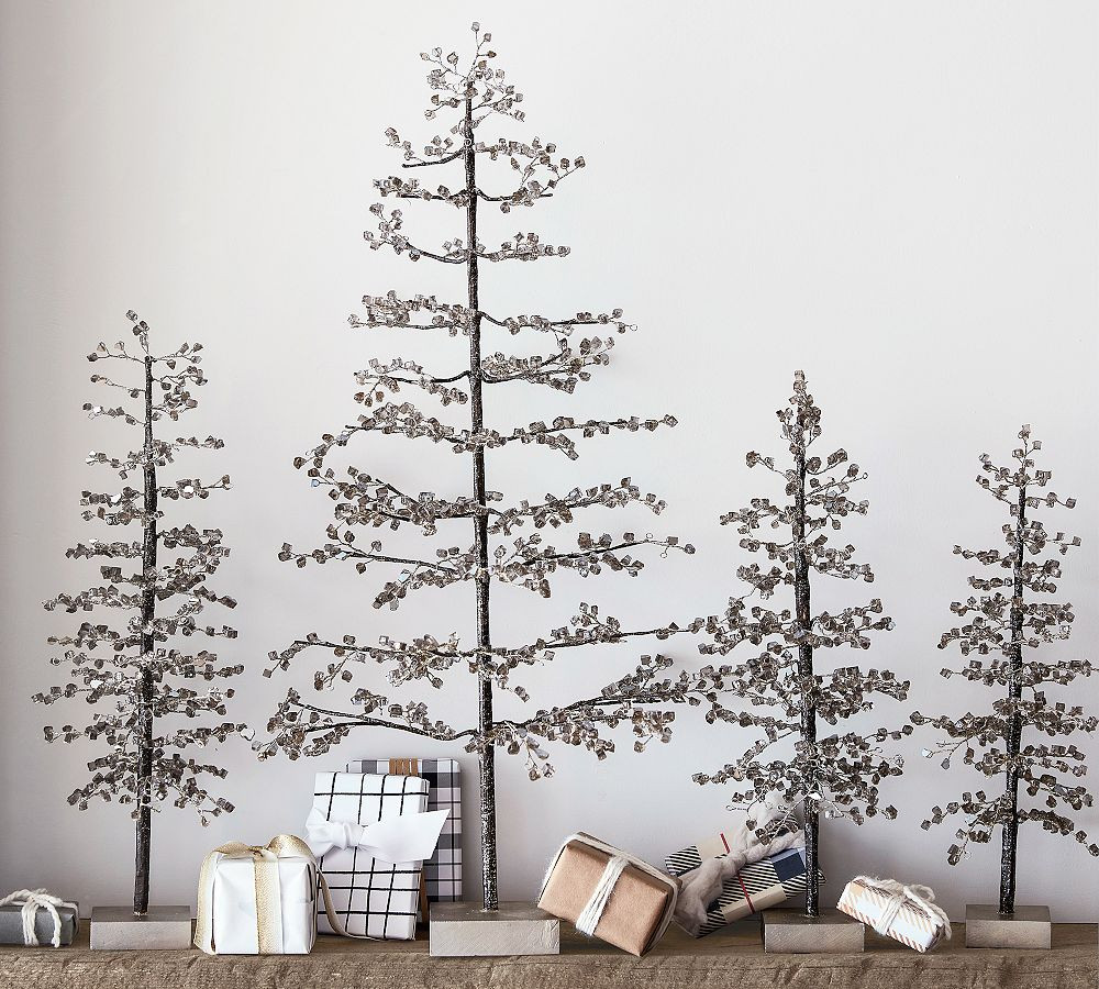 Handcrafted Faceted Mirror Tree Decorative Object | Pottery Barn (US)