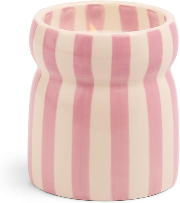 Paddywax Cabana Hand-Painted Scented Candle in Ceramic Reusable Food Safe Jar, Clean-Burn Soy Can... | Amazon (US)