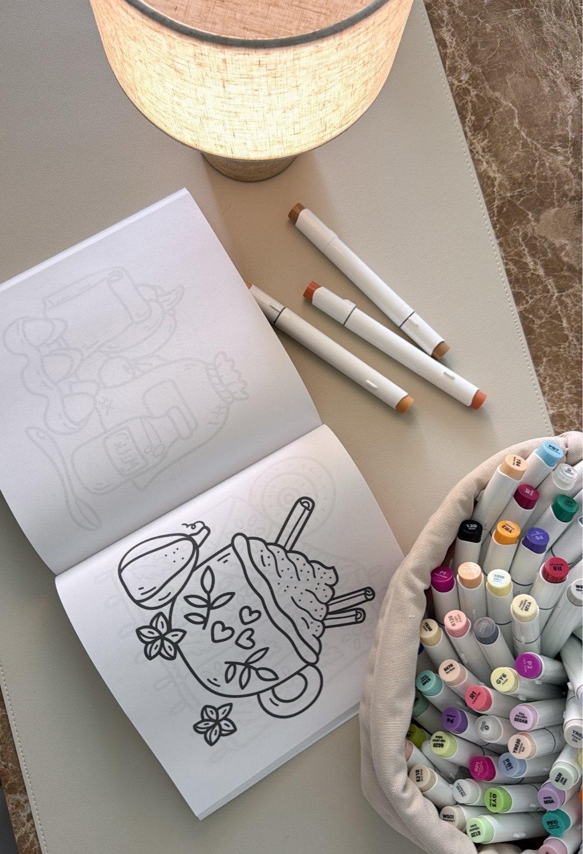 Fall coloring books that are fun to do while watching a tv show or listening to podcasts etc. one of my fave ways to relax! 

Relaxing hobbies, wireless lamp, ohuhu markers, amazon finds, organization, fancythingsblog

#LTKHome #LTKSeasonal #LTKselfcare