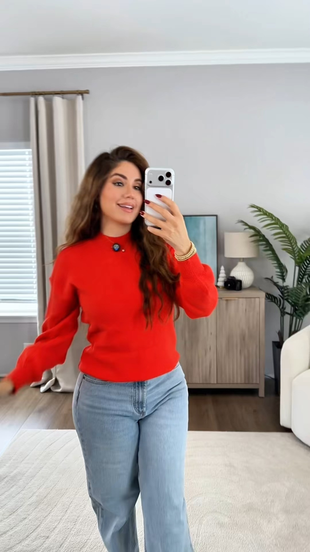 Love this cropped knit for the holidays. Cozy, flattering, and the red is so good ❤️ 

 #LTKHoliday #LTKootd #LTKFindsUnder50