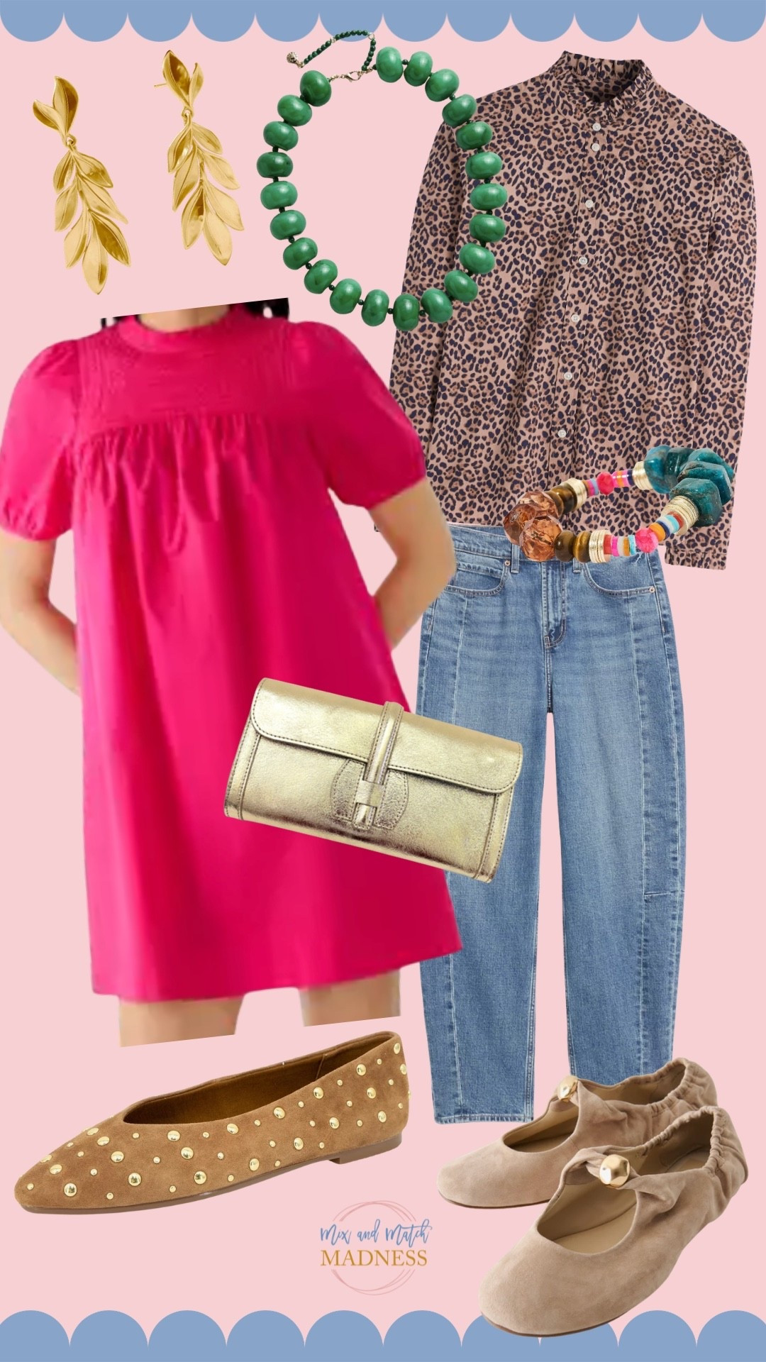 Yes and yes!!! Pink and leopard always a yes!!! 

*code MIXANDMATCH at Colores Collective 
*code WXNW at Boden
*code Catherine20 at Allie + Bess