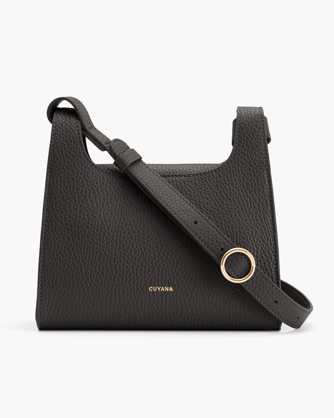 Cuyana Mini Double Loop bag in black