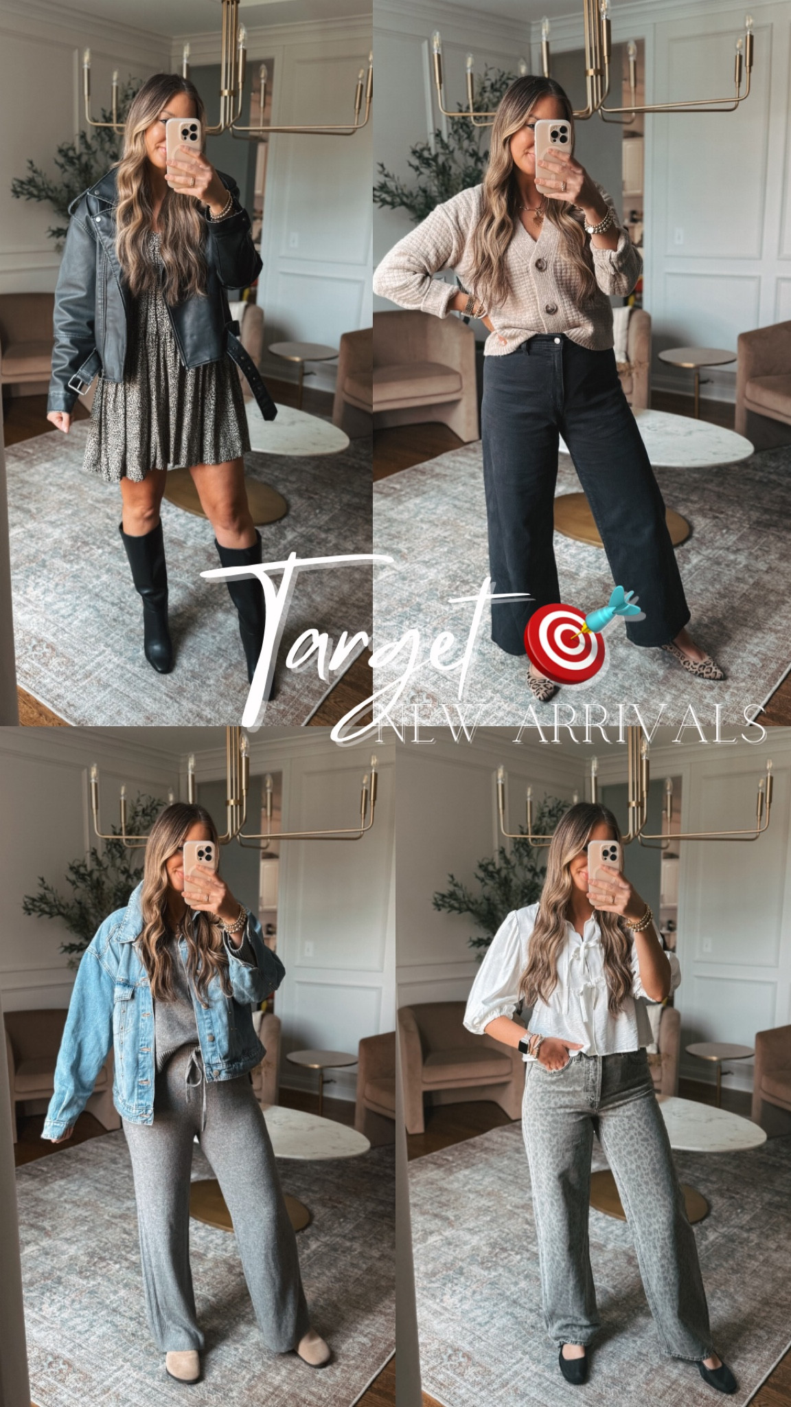 Target new arrivals fall outfit ideas! 

All fit true to size I have a medium in tops and dress and size 10 in pants. 

#LTKSeasonal #LTKFindsUnder50 #LTKStyleTip