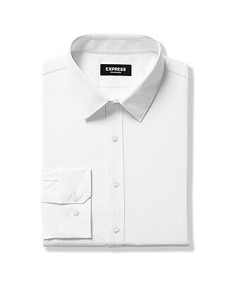 Extra Slim Solid Wrinkle-Resistant Performance Dress Shirt | Express