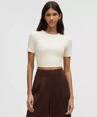 Hold Tight Straight-Hem Cropped T-Shirt | lululemon (AU)
