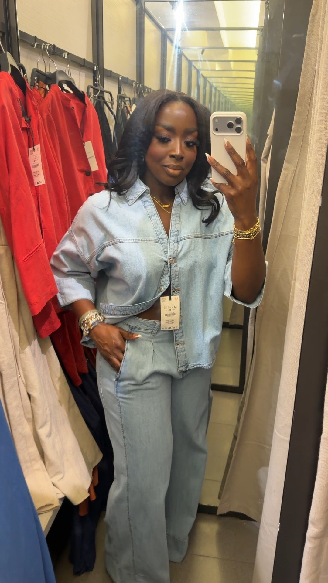 This is a cute set from ZARA and don’t be fooled if you see the items on their own. It’s definitely a set and I think it is really cute! Wearing a 10 in bottom and medium top. #ZARA #ZARAWomen #Fashion #OutfitIdea