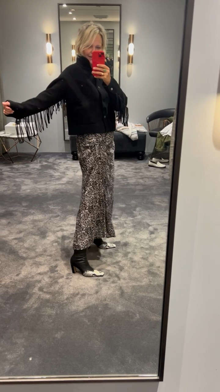Shopping in Newport for a Santa Barbara client - Fringe sweater on Allude site or in store at Elyse Walker. Stripe Cardigan in store at Elyse Walker 