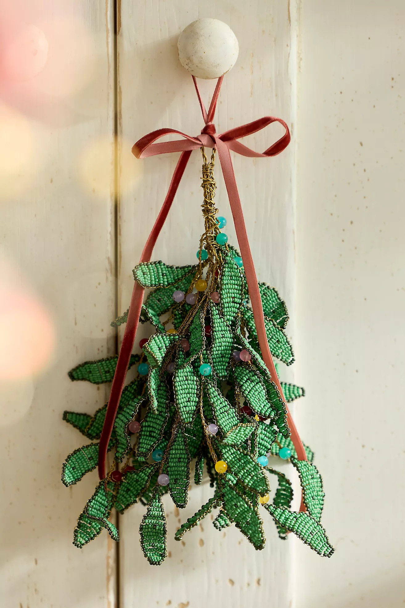 Terrain Beaded Leaves Ornament | Anthropologie (US)