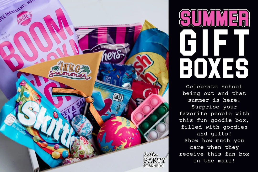 Summer Snack Box / End of Year Gift / Care Package / Snack Gift Box / Thinking of You / Summer Gi... | Etsy (US)