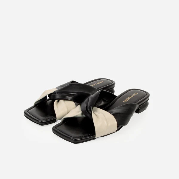 The Margot Slide Black and White | Poppy Barley