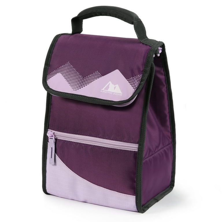 Arctic Zone Upright Power Pack Reusable Lunch Pack with Food Container, Purple | Walmart (US)