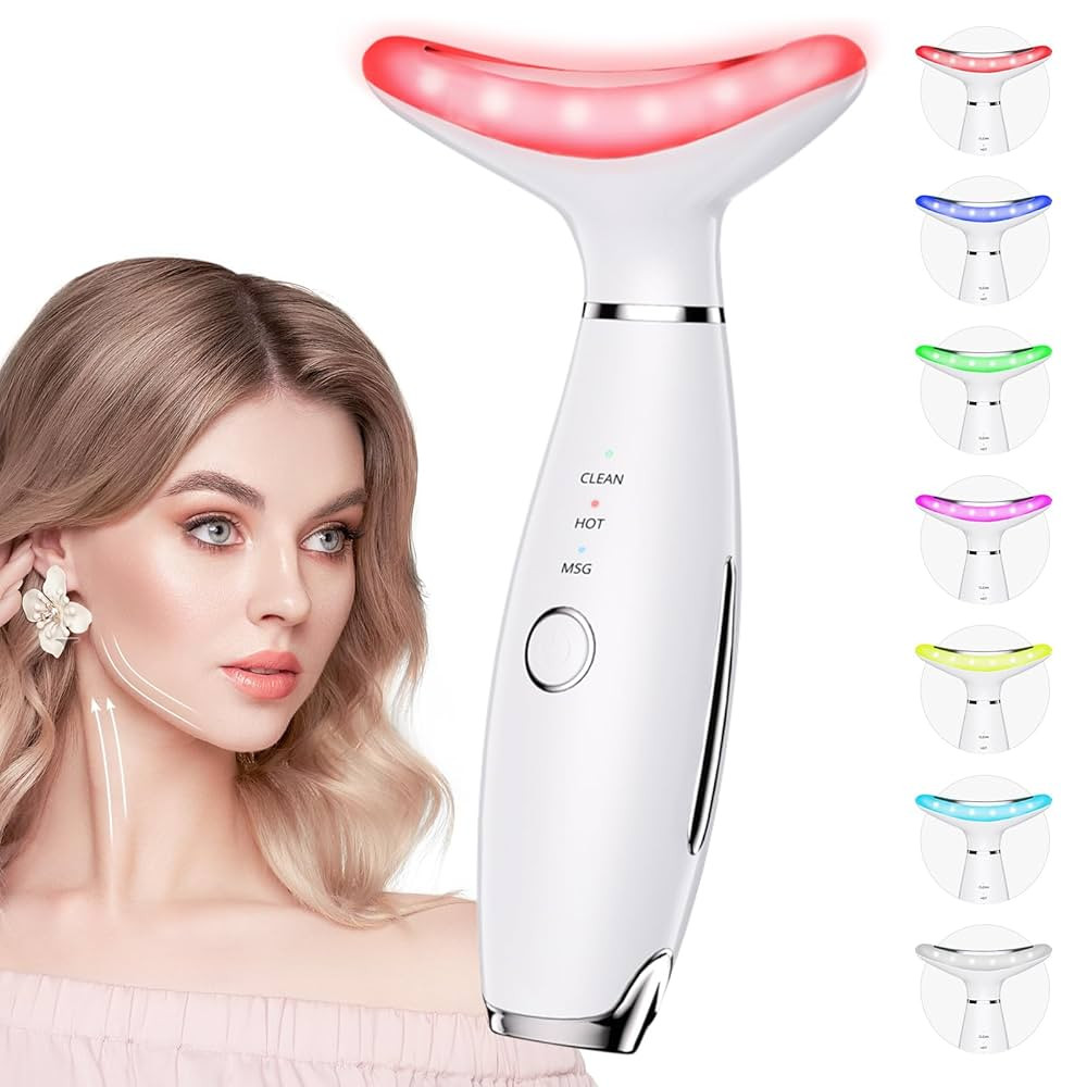 7 Color Galvanic Machines - Red Light Therapy for Face and Neck, Face Massager Tool for Wrinkles,... | Amazon (US)