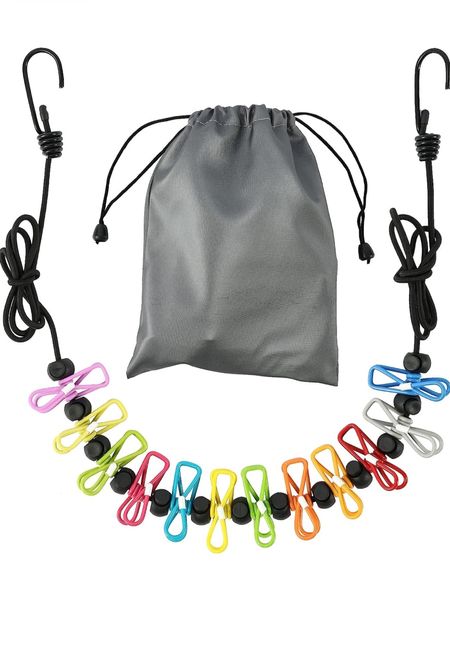 It always happens someone gets wet, rained on, or simply someone did laundry and needs a place to hang them dry. This clothesline has been a lifesaver when we go camping! Hang your socks to dry! Follow me HER CURRENT OBSESSION for more camping essentials finds. 😃😄🏕️

#LTKFindsUnder50 #LTKKids #LTKFamily