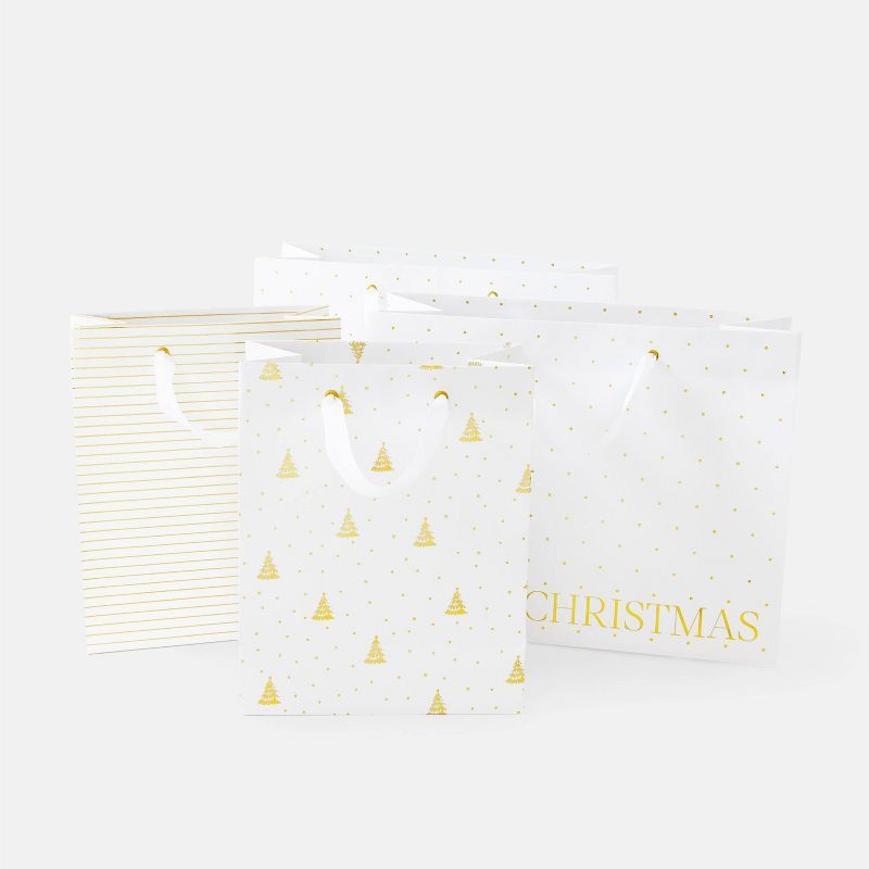 4 Bag Set Gold and White (2 Cub, 2 Large Vogue) - Sugar Paper™ + Target | Target