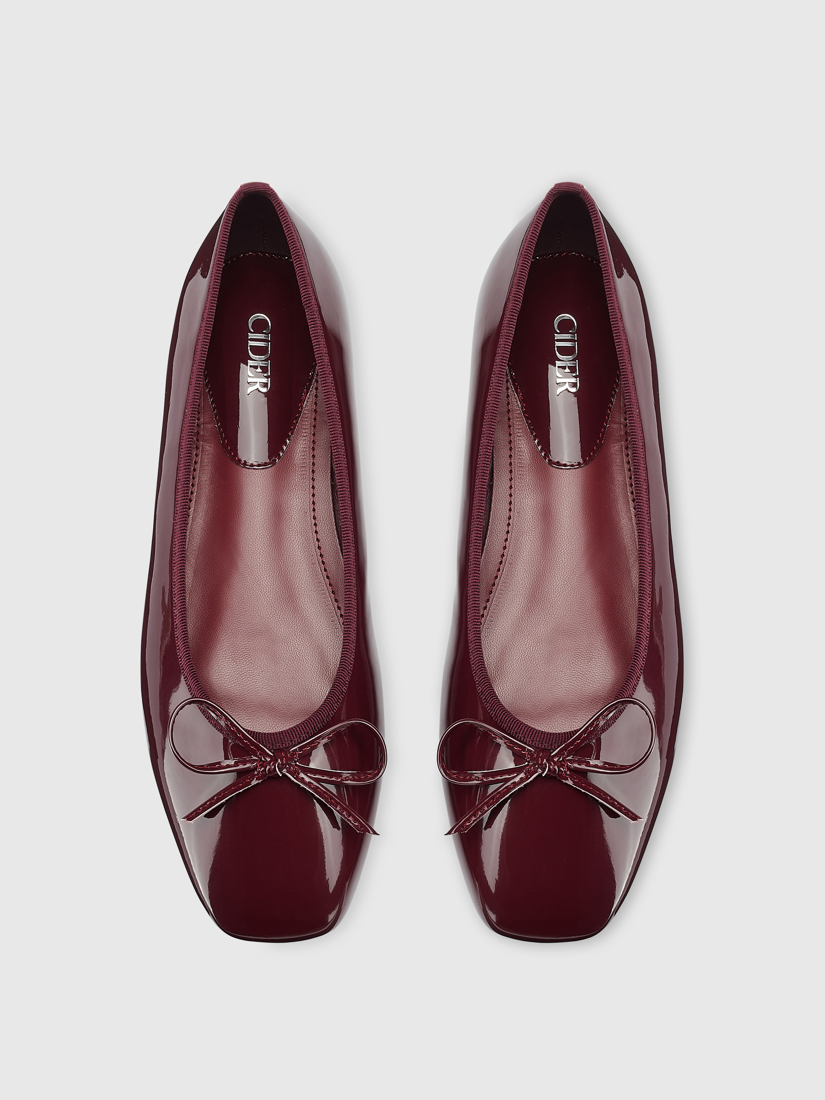 Bowknot Decor Square Toe Ballet Mary Jane Flats For Daily Casual Vacation | Cider