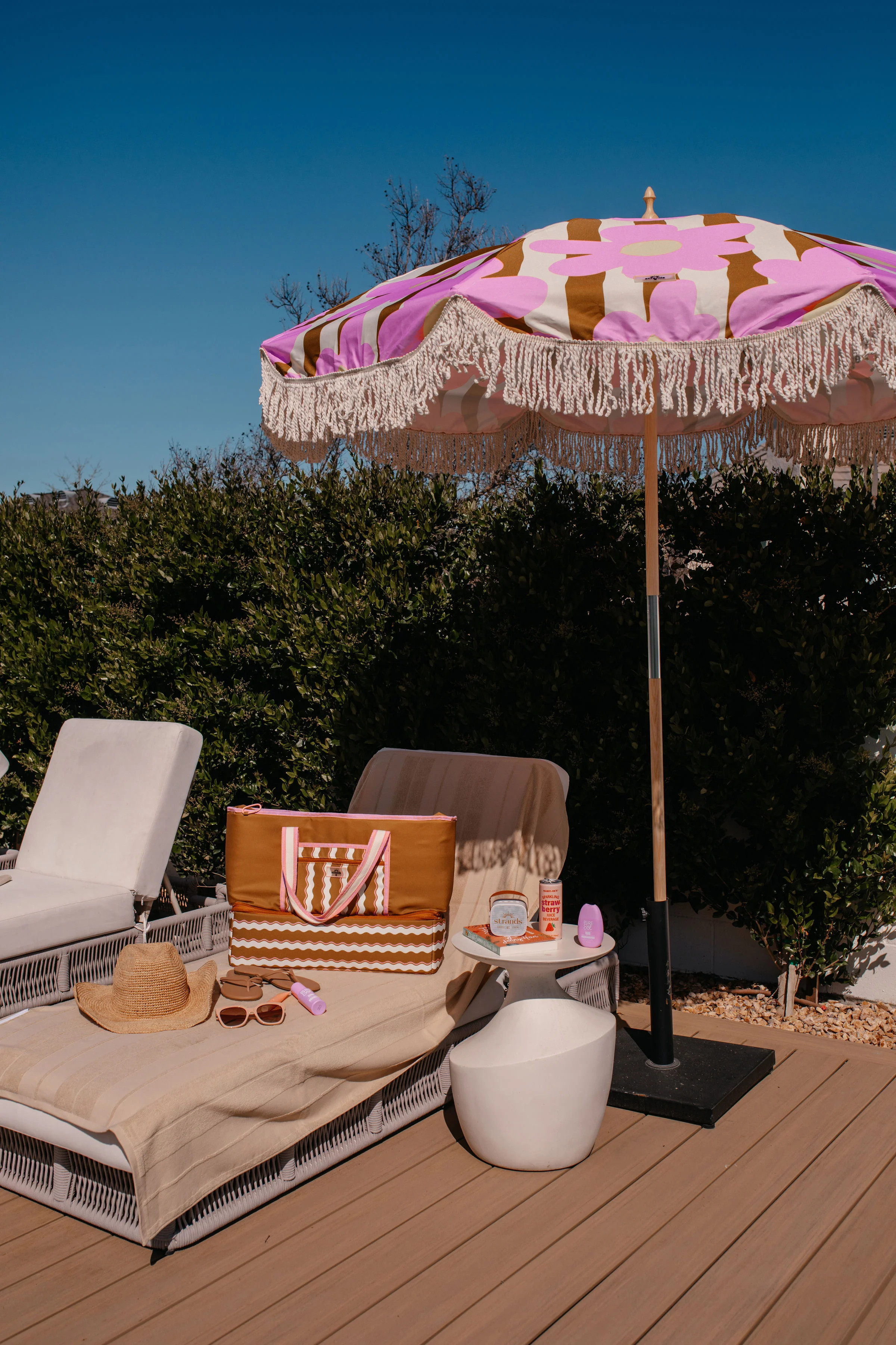Strawberry & Cream Umbrella | Strands Co