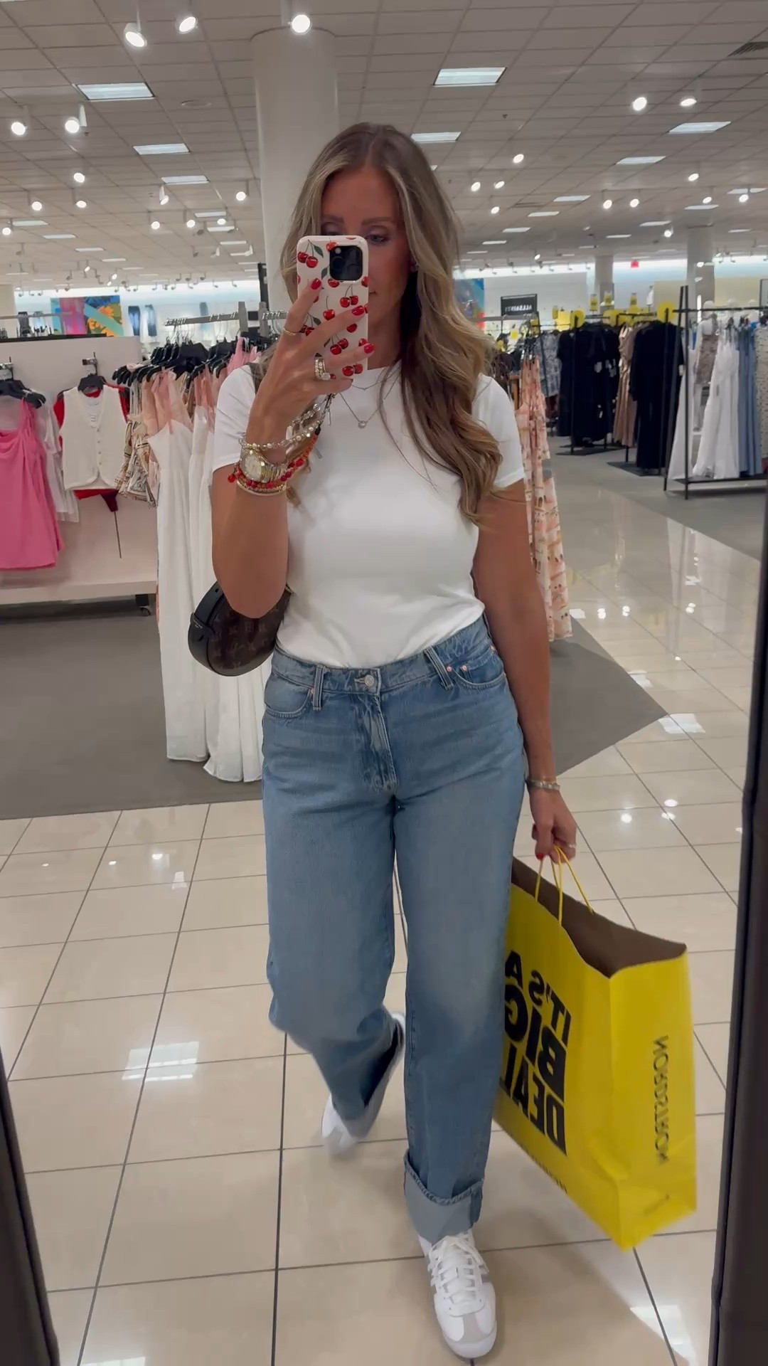 My shopping outfit 
Sz 29 denim 
Sz large tee
Sized down 1/2 in the sneakers 

#LTKSaleAlert #LTKMidsize #LTKOver40