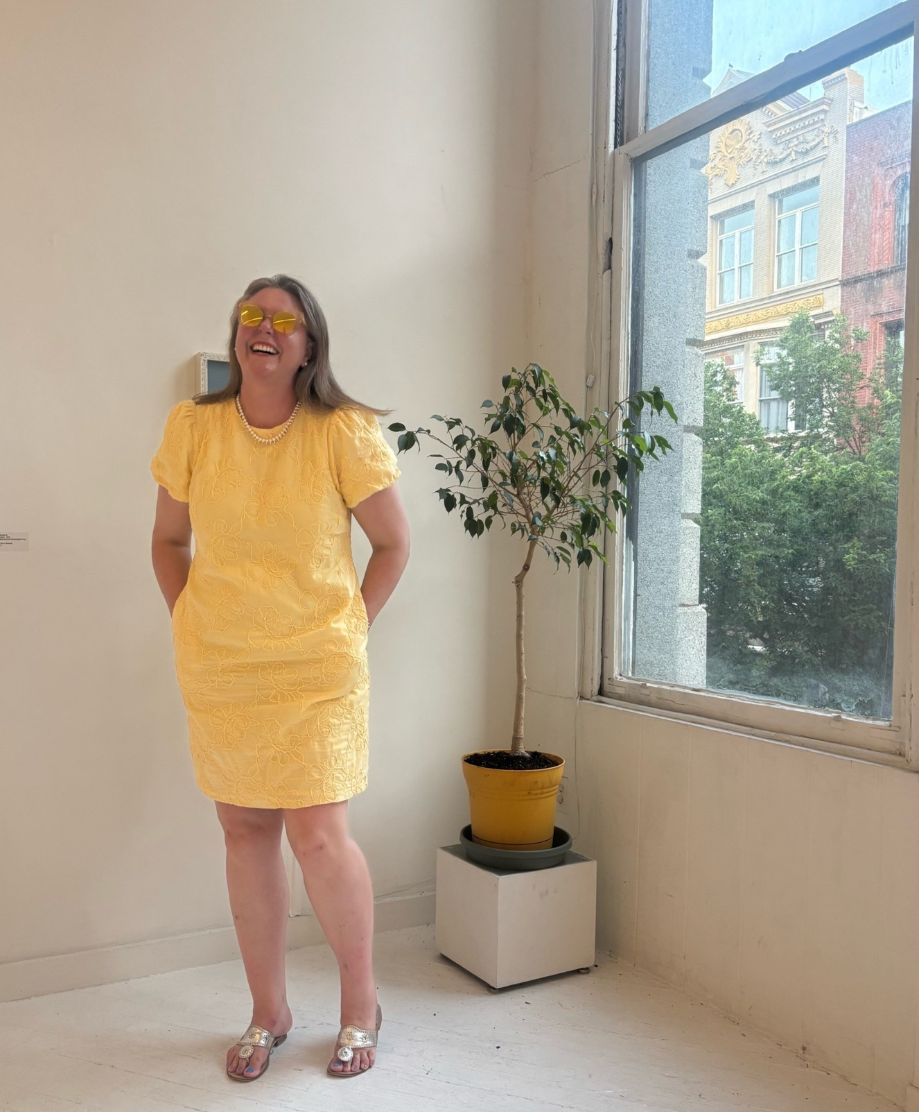 What I wore to a night out at the galleries 💛

#LTKOver40 #LTKMidsize #LTKTall