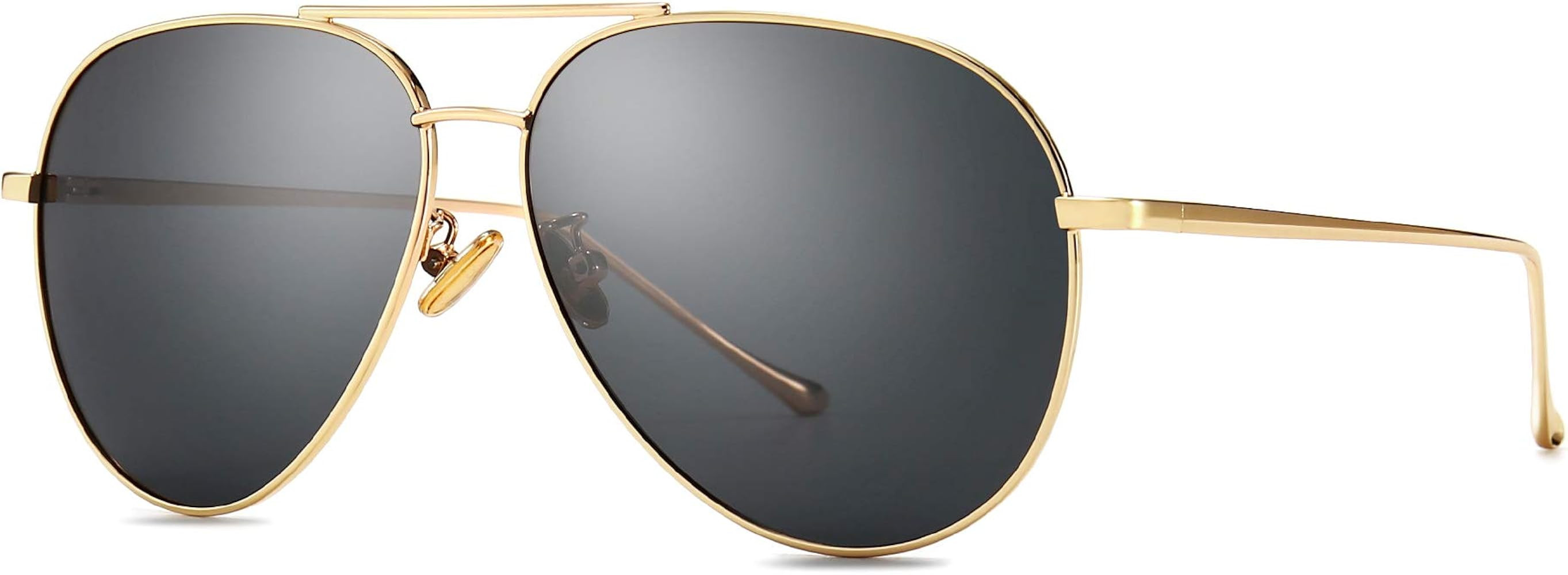 SUNGAIT Women's Lightweight Oversized Aviator Sunglasses - Mirrored Polarized Lens | Amazon (US)