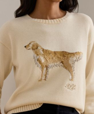 Lauren Ralph Lauren Women's Cotton Dog Sweater, P/XS-3X - Macy's | Macy's