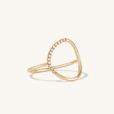 Pave Diamond Circle Ring | Mejuri (Global)