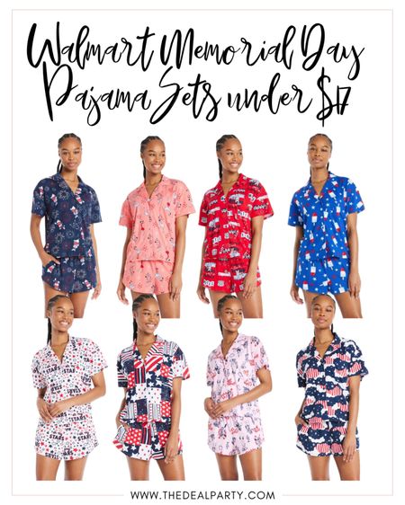 Walmart Memorial Day | Walmart Fashion | Memorial Day Pajamas | Memorial Day Pjs | Memorial Day Pajama Sets 

#LTKSeasonal #LTKfindsunder50 #LTKstyletip
