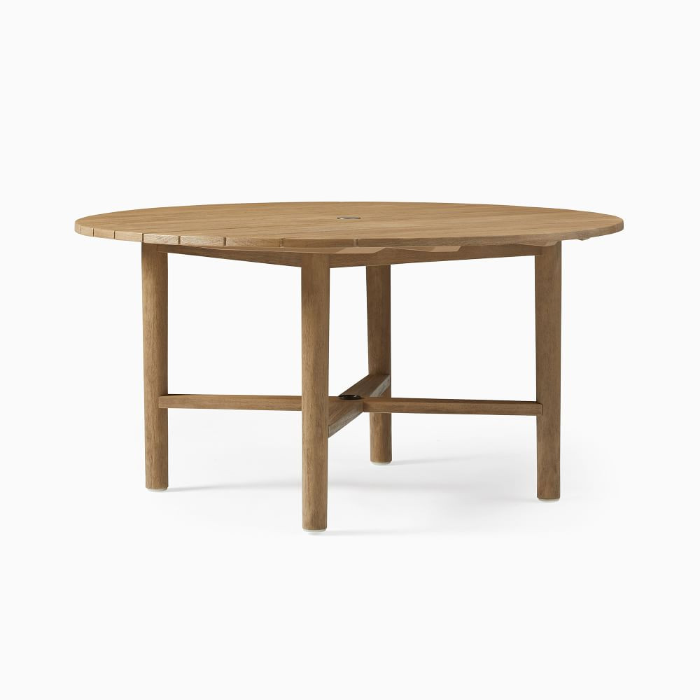 Hargrove Outdoor Round Dining Table, 60 Inches, Reef | West Elm (US)