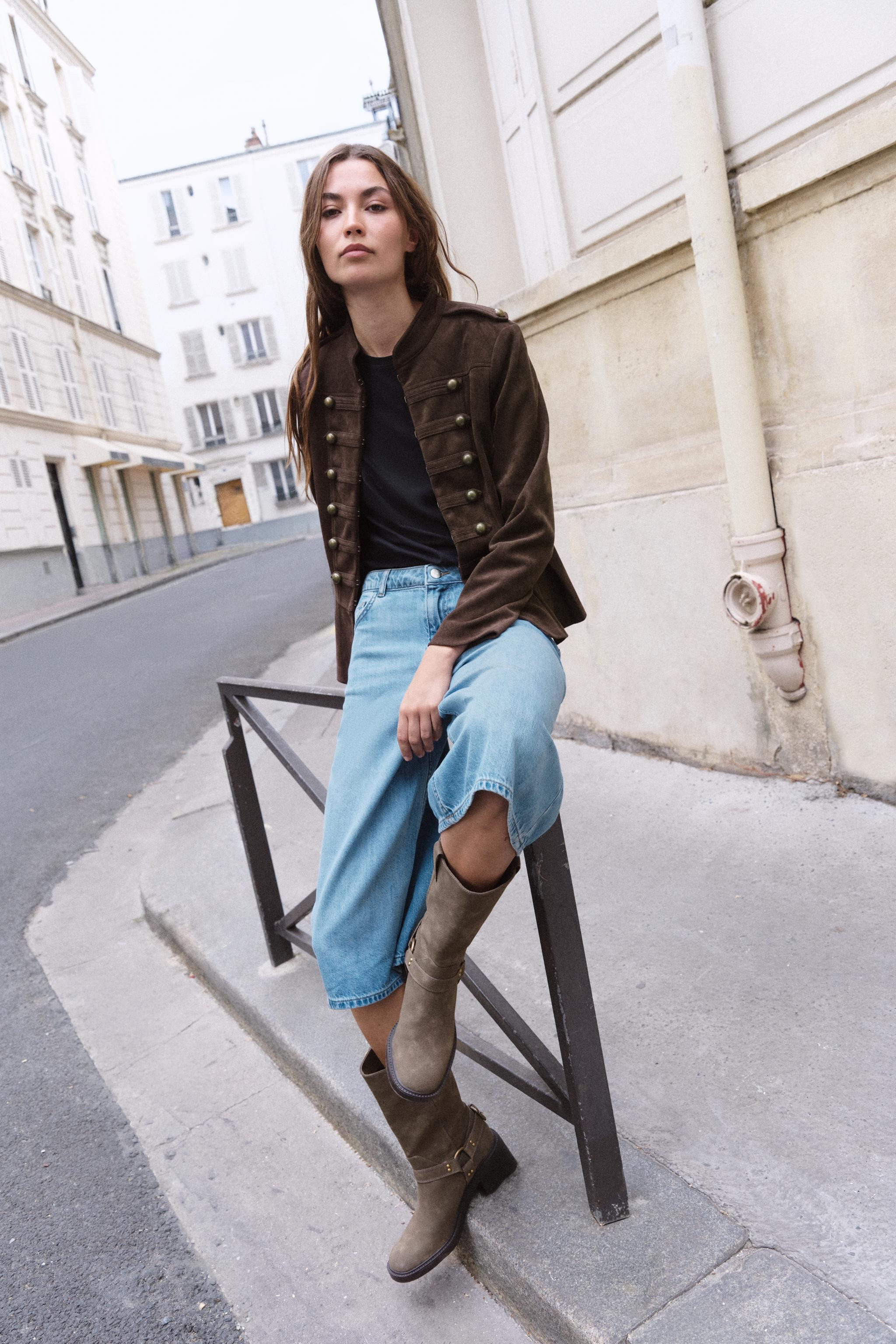 Z1975 LONG DENIM BERMUDA SHORTS | Zara US